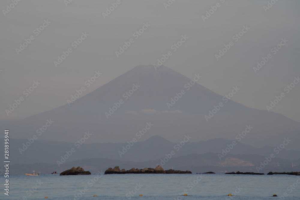 Mt,Fuji from Hayama Japan