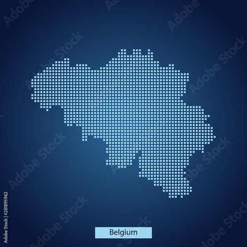 map of Belgium