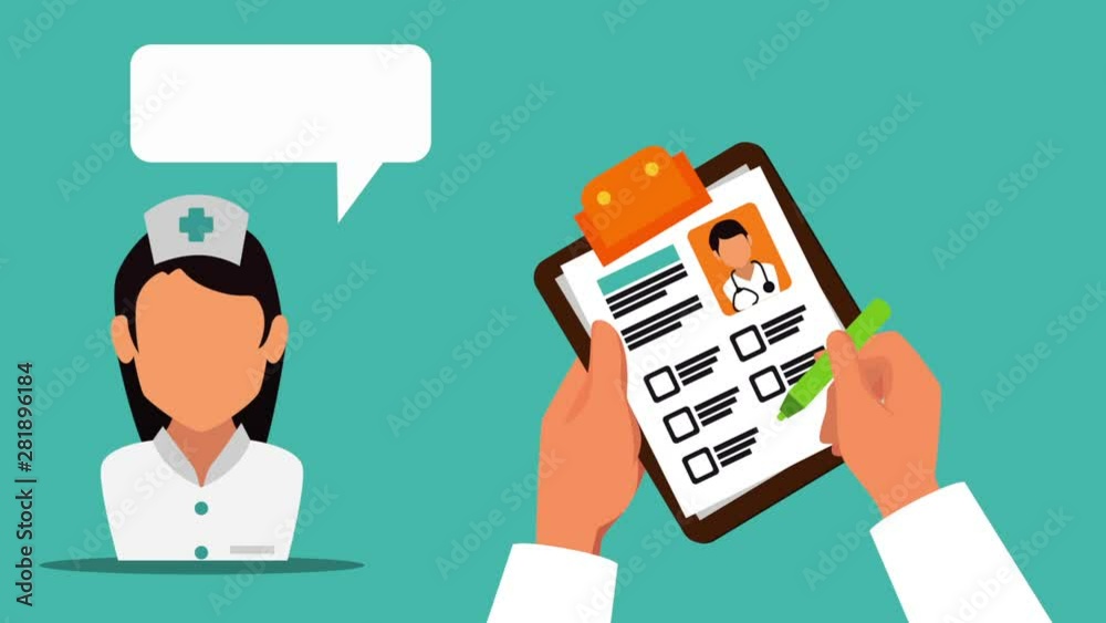 professional nurse medical character animation professional nurse medical character animation
