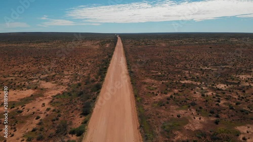 Western Australia Pilbara Kimberley Desert Red Dirt Road Aerial photo