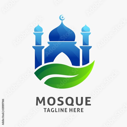 Islamic mosque logo design