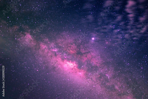 Fototapeta Naklejka Na Ścianę i Meble -  beautiful of milky way in night sky