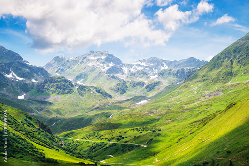 Bilde på lerret Mountain Range In Austrian Alps