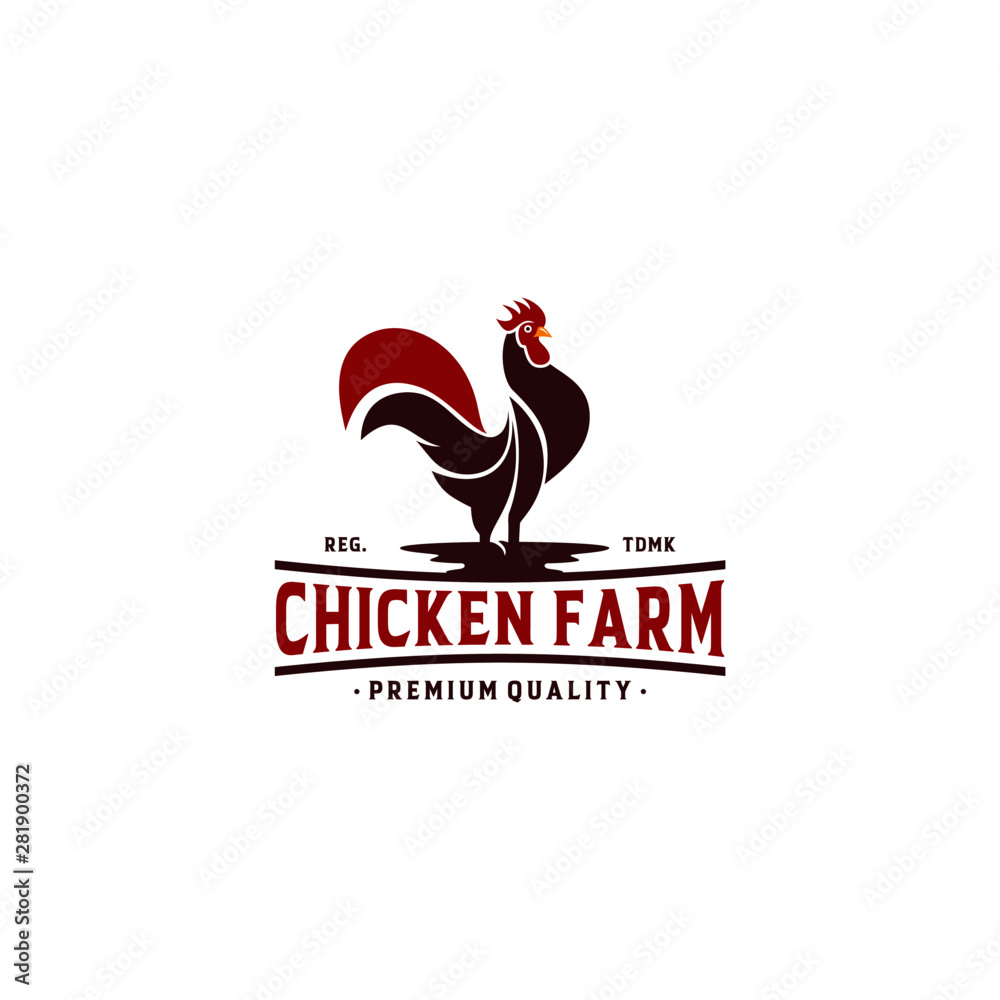 Chicken Farm Logo Collection Stock Vector Stock Vector Adobe Stock