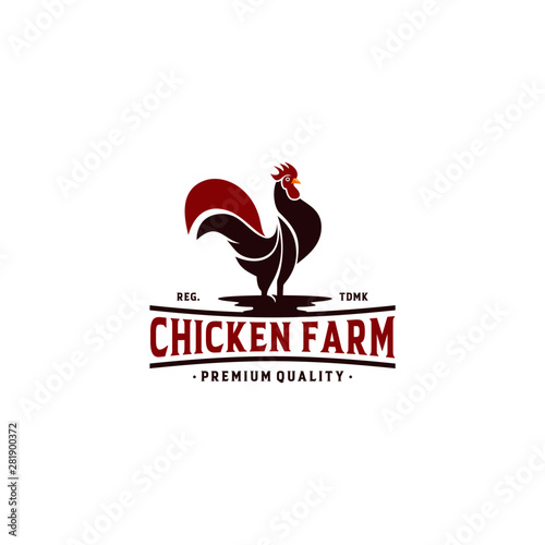 Chicken Farm Logo Collection Stock Vector