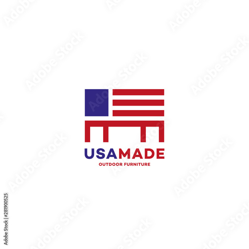 USA made furniture logo