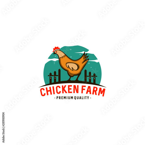 Chicken Farm Logo Collection Stock Vector