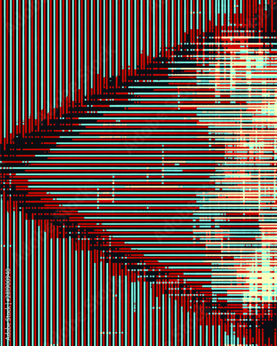 Abstract grunge vector background. Color composition of irregular graphic elements.