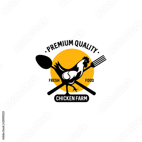 Chicken Farm Logo Collection Stock Vector