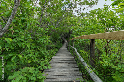 Jilin Province Hang Kettle Tourist Resort Plank Road