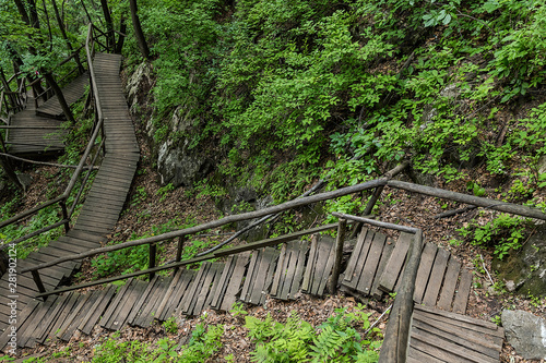 Jilin Province Hang Kettle Tourist Resort Plank Road