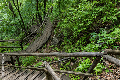Jilin Province Hang Kettle Tourist Resort Plank Road