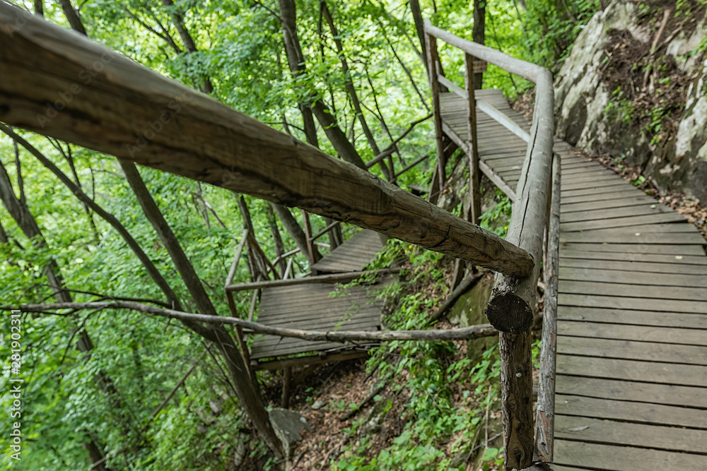 Jilin Province Hang Kettle Tourist Resort Plank Road Jilin Province Hang Kettle Tourist Resort Plank Road