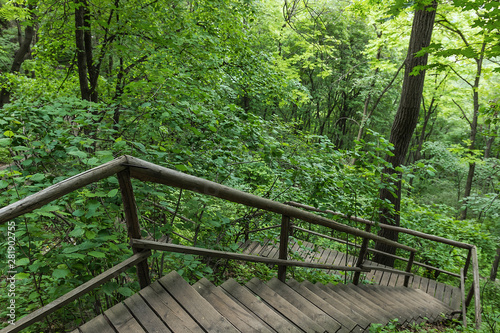 Jilin Province Hang Kettle Tourist Resort Plank Road