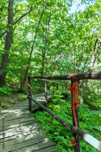 Jilin Province Hang Kettle Tourist Resort Plank Road