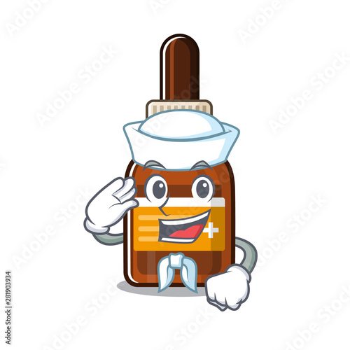 Sailor iodine isolated with in the mascot