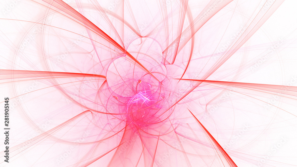 3D rendering abstract white fractal light background 3D rendering abstract white fractal light background