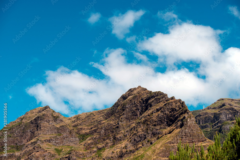 mountain peaks on Madeira