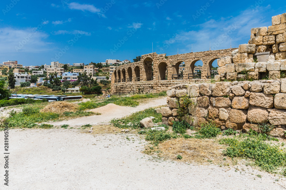 The ruins of Jerash  in Jordan are the best preserved city of the early Greco-Roman era, it is the largest acropolis of East Asia. The Hippodrome