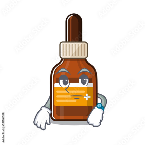 Waiting iodine in the a cartoon bag