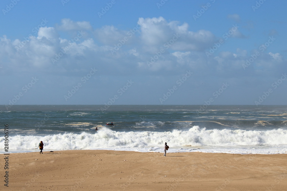 Beach in Nazare, Portugal