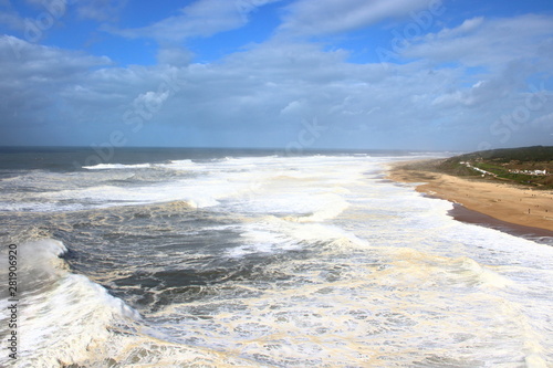 Big Wave in Nazare, Portugal