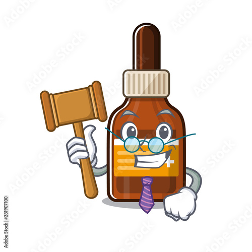 Judge iodine in the a cartoon bag