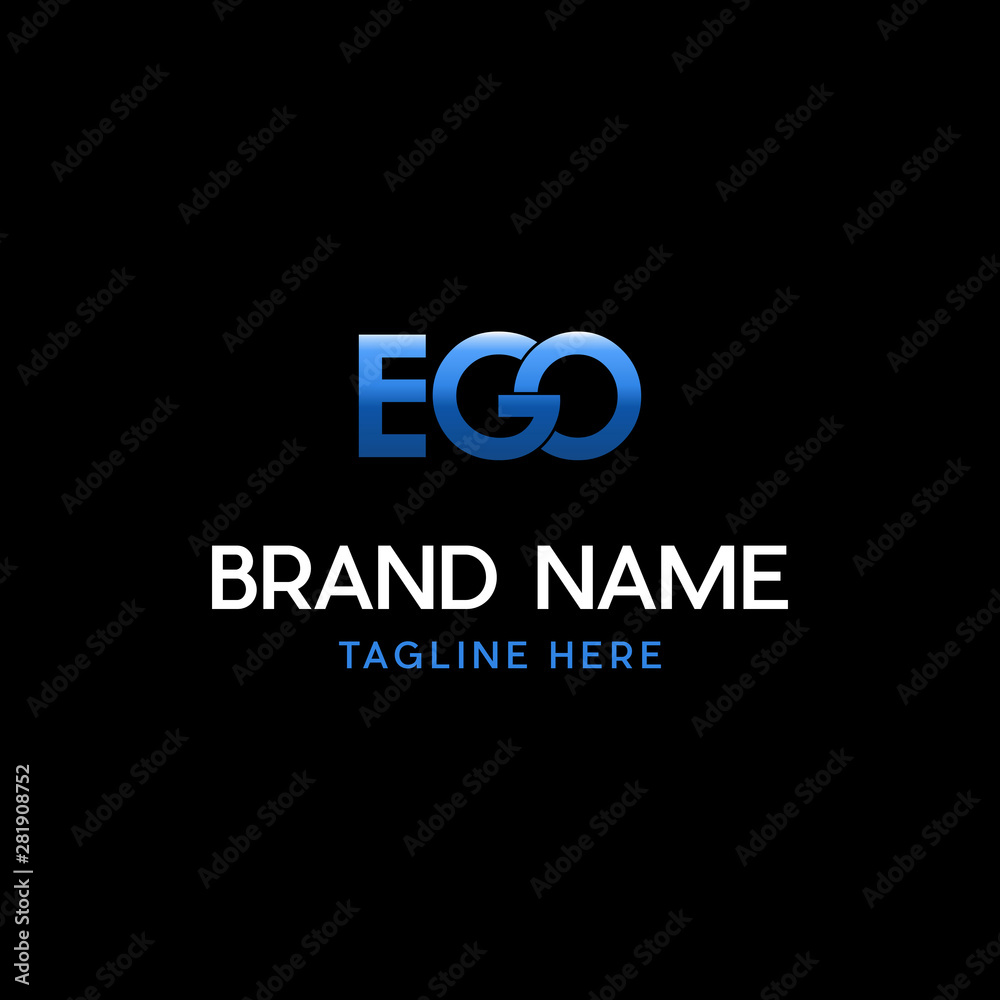 Initial Letter EGO Creative Logo Design Template Element Vector Initial Letter EGO Creative Logo Design Template Element Vector