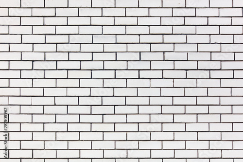 Wall of white bricks as an abstract background