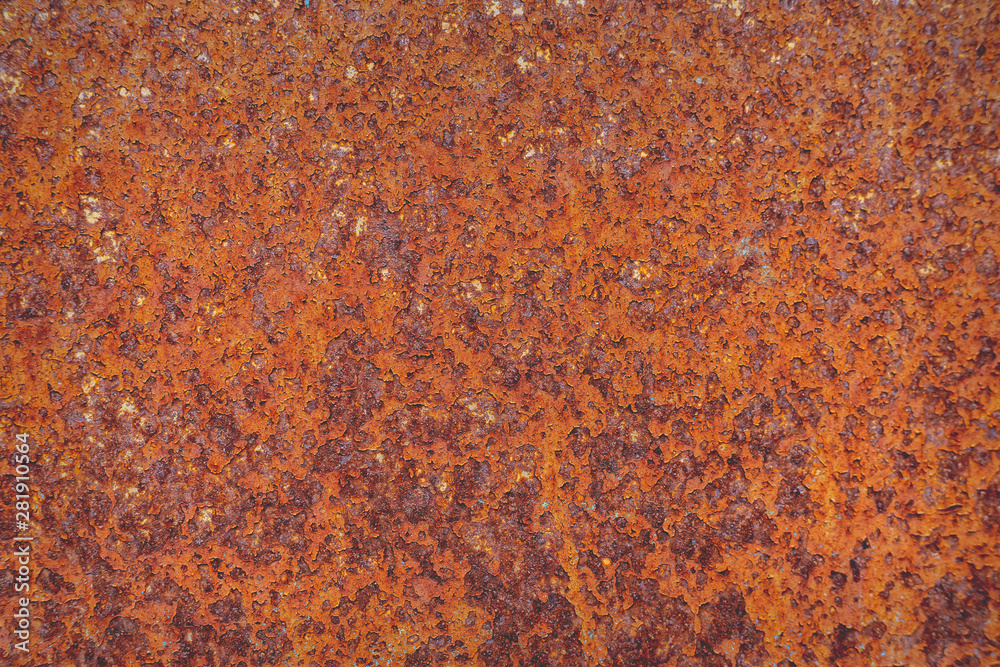 Old painted steel walls with rust stains Old painted steel walls with rust stains