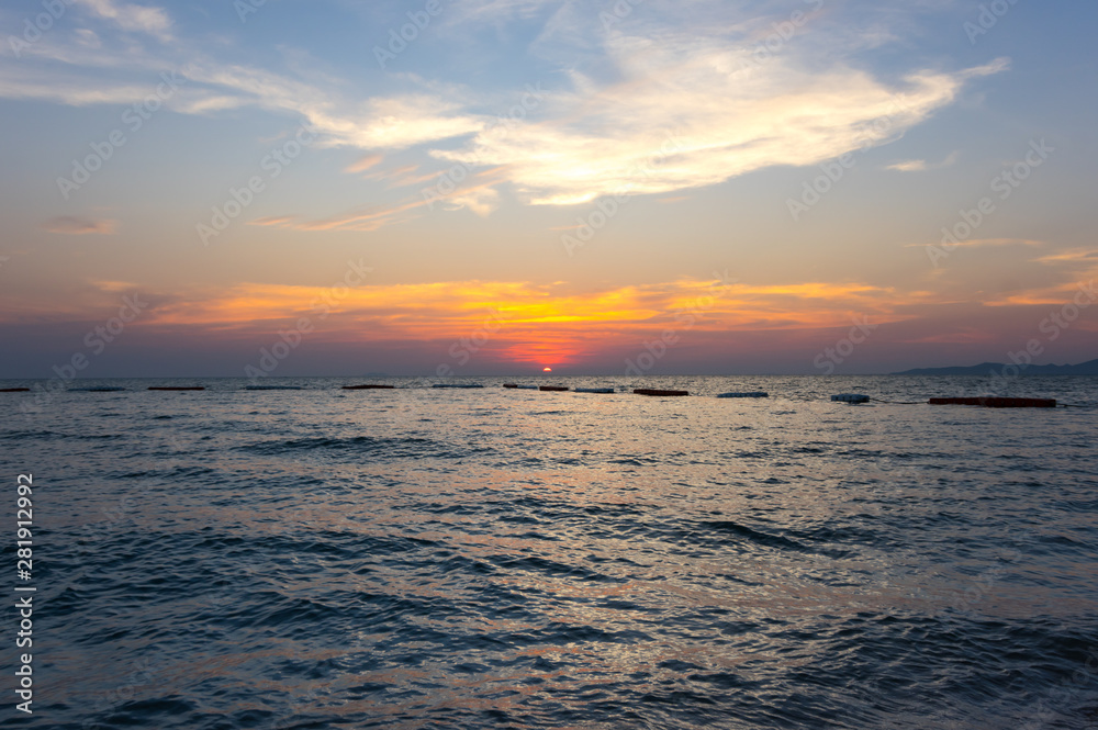 Sunset over Gulf of Thailand