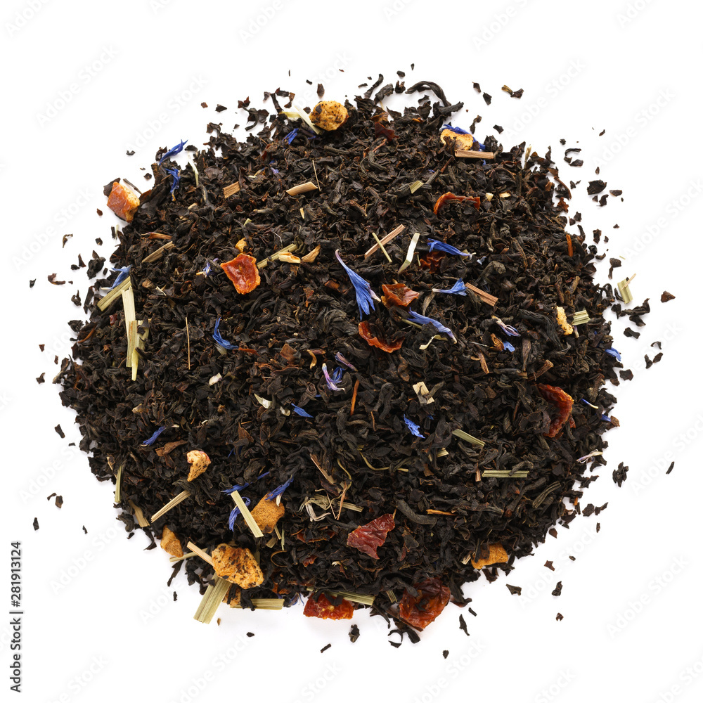 Dry black tea mixed with herbs, fruits and berries. Dry black tea mixed with herbs, fruits and berries.