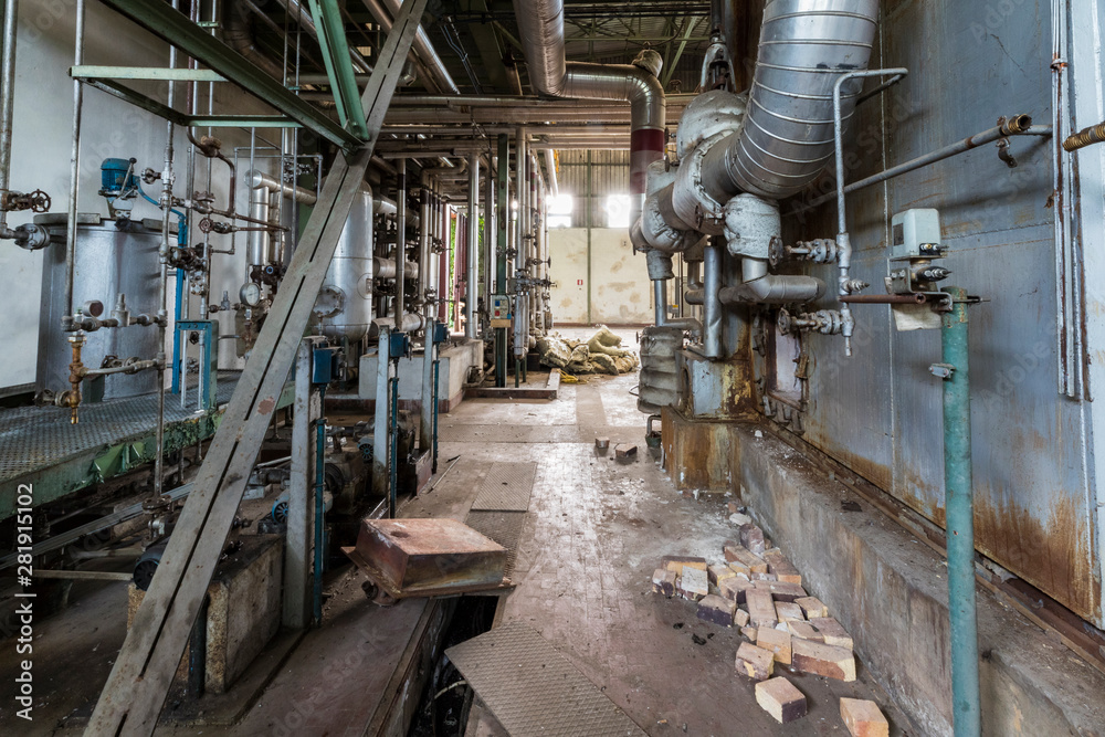 Urban exploration in an abandoned wool mill Urban exploration in an abandoned wool mill