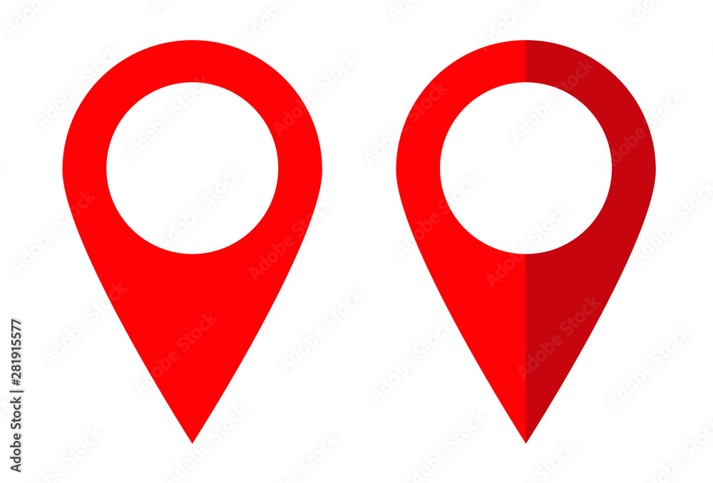 Pin icon vector. Location icon. Map pointer icon Pin icon vector. Location icon. Map pointer icon
