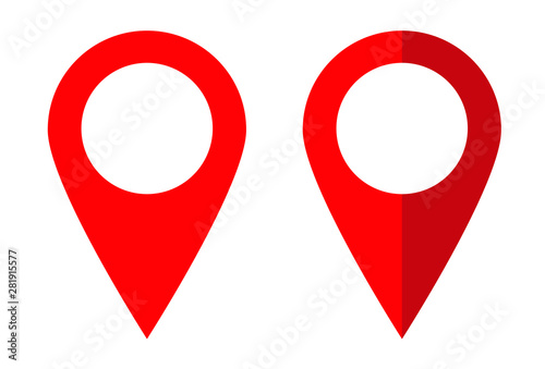 Pin icon vector. Location icon. Map pointer icon