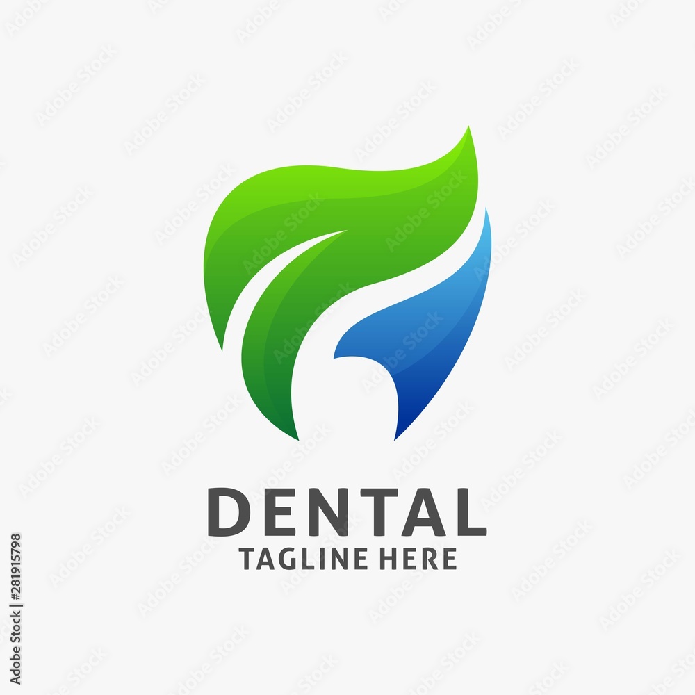 Fototapeta premium Nature dental logo design