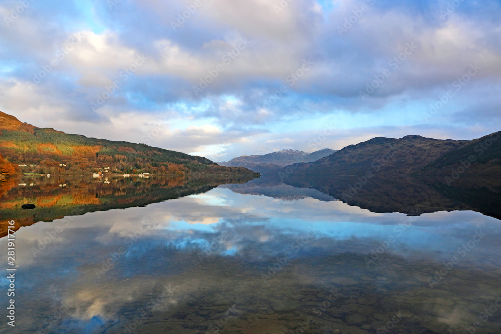 Reflections in Loch Lomond, Scotland