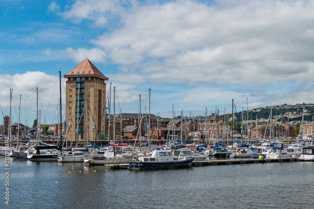 Φωτογραφία Swansea Docks. Glamorgan Wales UK.