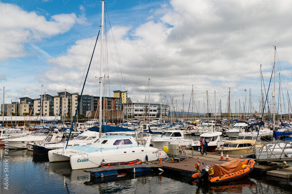 Swansea Docks. Glamorgan Wales UK.