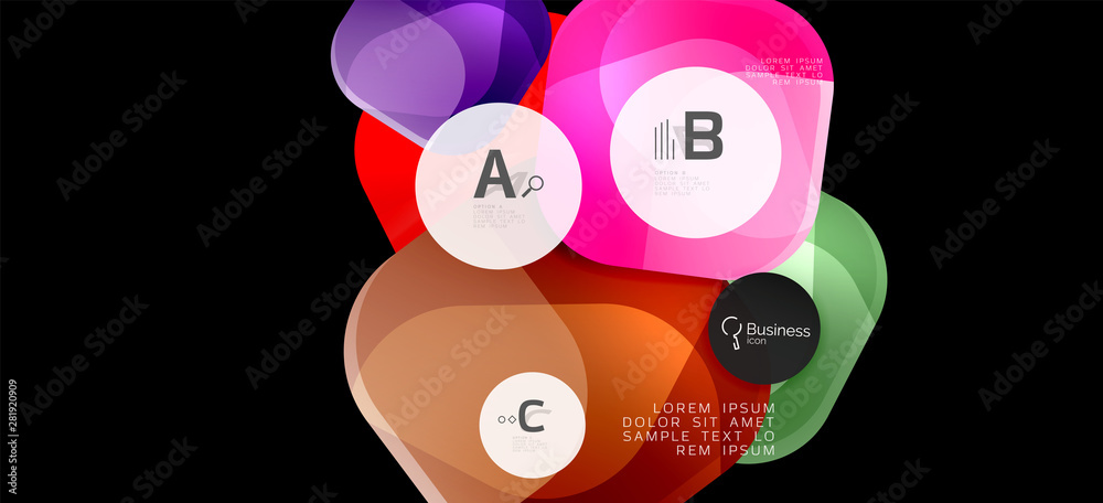 Modern advertising concept for wallpaper design. Vector info graphic design. Vector design concept. Business presentation. Abstract geometric frame.