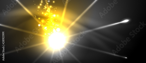 Colorful pyrotechnics show. Sky clouds. Black background. Festival celebration. Abstract fireworks dark sky night.