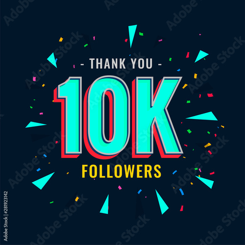 10k social followers and subscribers template
