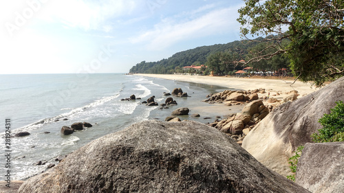 Teluk Cempedak Beach in Kuantan, Pahang, Malaysia photo