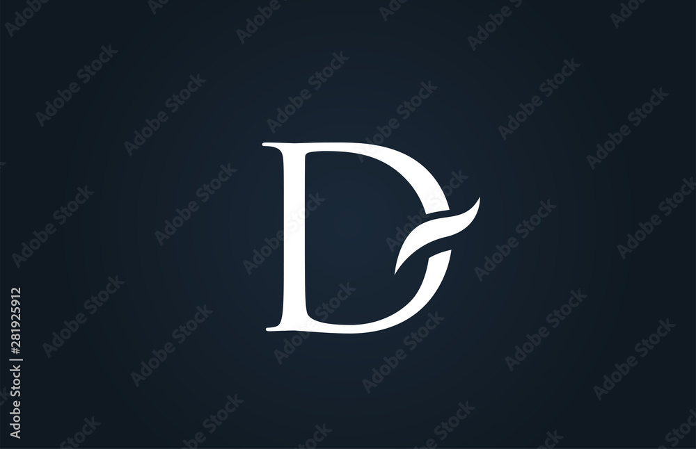 white blue alphabet letter D logo company icon design white blue alphabet letter D logo company icon design
