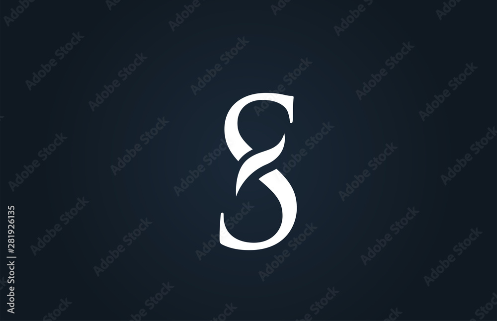 white blue alphabet letter S logo company icon design white blue alphabet letter S logo company icon design