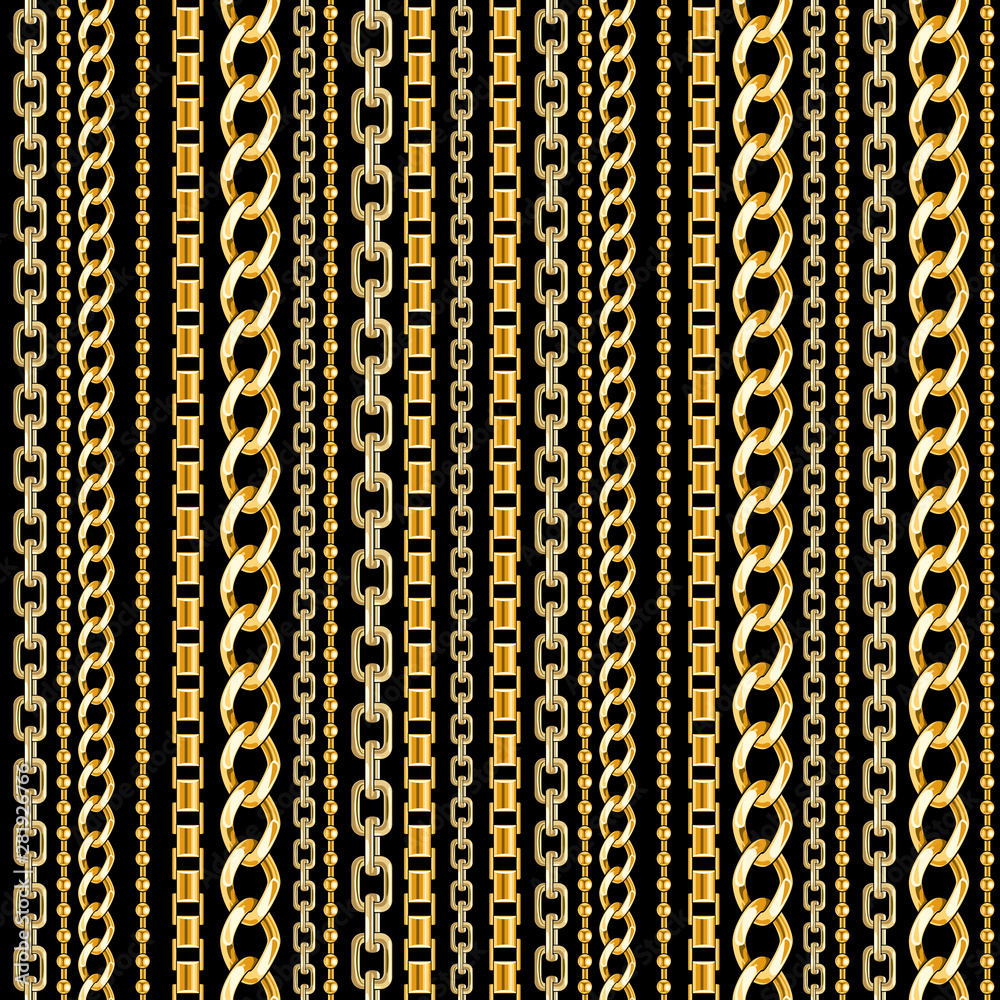 Pattern with gold chains Pattern with gold chains
