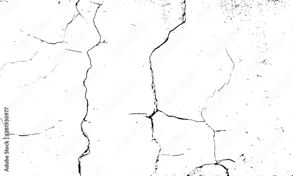 Uneven, natural black and white texture vector. Distressed overlay texture. Grunge background. Abstract textured effect. Vector Illustration. Black isolated on white background. EPS10.