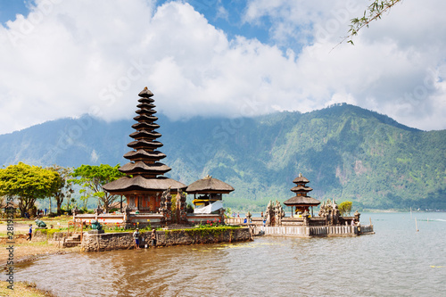 Ulun Danu temple Beratan Lake in Bali  Indonesia