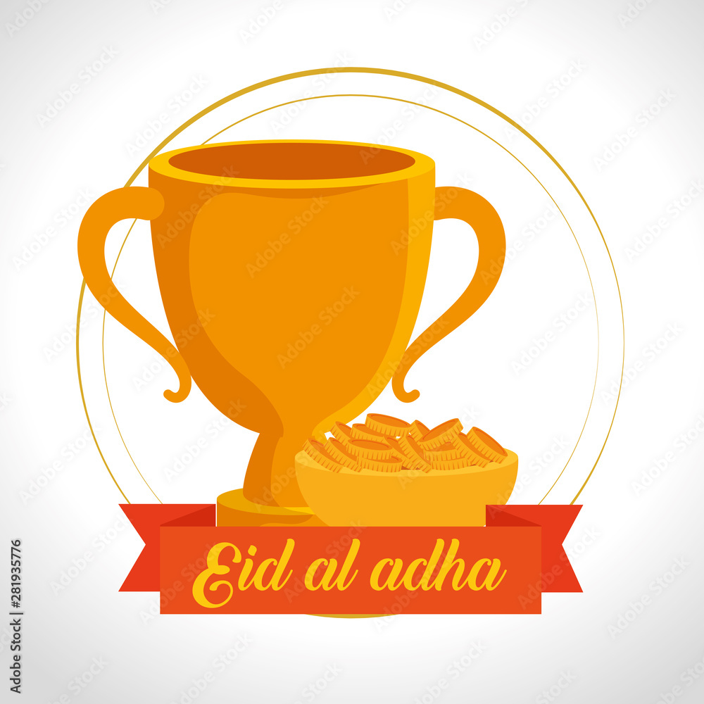 chalice with gold coins and ribbon decoration chalice with gold coins and ribbon decoration