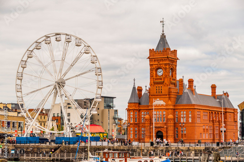 Wales UK, Cardiff Docks, rebuit Tiger Bay. photo